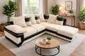 Bliss Dino Large 4 to 5 Seater Corner Sofa | 5 Seater Corner | Cord and Faux Leather | 5 Colours | Free Footstool | Free UK Delivery