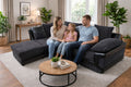 Bliss Dino Large 4 to 5 Seater Corner Sofa | 5 Seater Corner | Cord and Faux Leather | 5 Colours | Free Footstool | Free UK Delivery