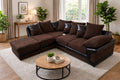 Bliss Dino Large 4 to 5 Seater Corner Sofa | 5 Seater Corner | Cord and Faux Leather | 5 Colours | Free Footstool | Free UK Delivery