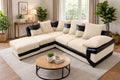 Bliss Dino Large 4 to 5 Seater Corner Sofa | 5 Seater Corner | Cord and Faux Leather | 5 Colours | Free Footstool | Free UK Delivery