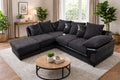 Bliss Dino Large 4 to 5 Seater Corner Sofa | 5 Seater Corner | Cord and Faux Leather | 5 Colours | Free Footstool | Free UK Delivery