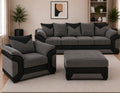 Dino Corduroy Sofa Set — 3 Seater + Armchair + Footstool