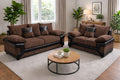 Bliss Dino Fabric and Leather Sofa Suite | 3+2 Seater Set | Cord and Faux Leather | 5 Colours | Memory Foam Seats | Free UK Delivery