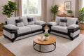 Bliss Dino Fabric and Leather Sofa Suite | 3+2 Seater Set | Cord and Faux Leather | 5 Colours | Memory Foam Seats | Free UK Delivery