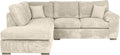 Amalfi Jumbo Cord Corner Sofa | 4 Seater Corner | Jumbo Cord | 10 Colours | Clicks Together for Easy Access | Free UK Delivery