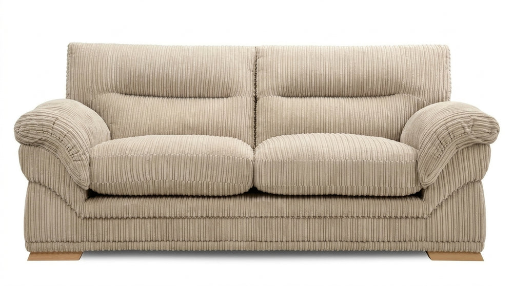 Amalfi Claude 3 Seater Sofa | 3 Seater | Jumbo Cord | 10 Colours | Reversible Cushions | Free UK Delivery