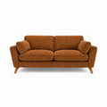 Bliss Harlow Jumbo Cord High Back 3 Seater Sofa – Corduroy Sofa, Supportive High Back, Solid Hardwood Frame, Washable Covers