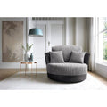 Dino Chair | Swivel Chair or Armchair | Fabric | Black and Grey, Brown and Beige | Choice of Swivel or Arm Design | Free UK Delivery