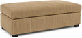 Beige Large Jumbo Cord Footstool | Bliss Furniture