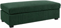 Green Large Jumbo Cord Footstool | Bliss Furniture