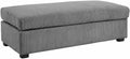 Grey Large Jumbo Cord Footstool | Bliss Furniture