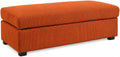 Orange Large Jumbo Cord Footstool | Bliss Furniture