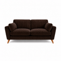 Bliss Harlow Jumbo Cord High Back 3 Seater Sofa – Corduroy Sofa, Supportive High Back, Solid Hardwood Frame, Washable Covers