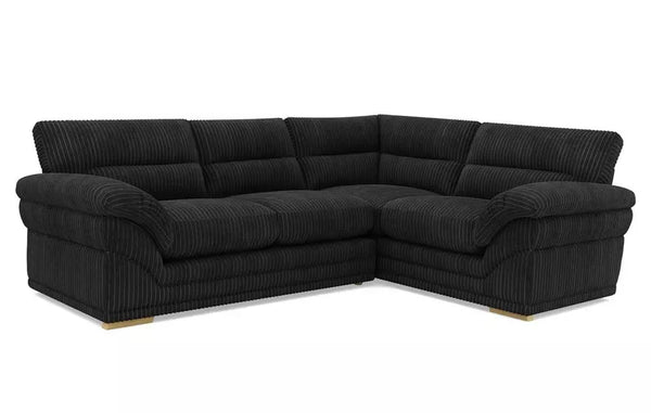 Amalfi Claude Left Hand Facing 2 Piece Corner Group | Corner Sofa | Jumbo Cord | 10 Colours | Reversible Cushions | Free UK Delivery