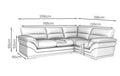 Amalfi Claude Left Hand Facing 2 Piece Corner Group | Corner Sofa | Jumbo Cord | 10 Colours | Reversible Cushions | Free UK Delivery