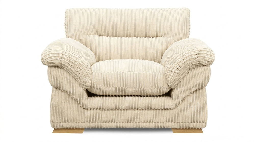 Amalfi Claude Armchair | Armchair | Jumbo Cord | 10 Colours | Reversible Cushions | Free UK Delivery
