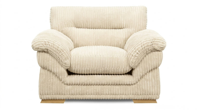 Amalfi Claude Armchair | Armchair | Jumbo Cord | 10 Colours | Reversible Cushions | Free UK Delivery