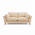Bliss Harlow Jumbo Cord High Back 3 Seater Sofa – Corduroy Sofa, Supportive High Back, Solid Hardwood Frame, Washable Covers