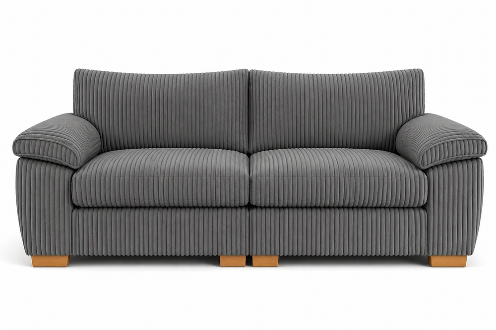 Amalfi Split Sectional Sofa | 2 Seater | Jumbo Cord | 10 Colours | Splits in Two for Easy Access | Free UK Delivery