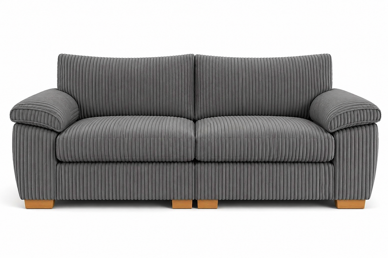 Amalfi Split Sectional Sofa | 2 Seater | Jumbo Cord | 10 Colours | Splits in Two for Easy Access | Free UK Delivery