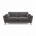 Bliss Harlow Jumbo Cord High Back 3 Seater Sofa – Corduroy Sofa, Supportive High Back, Solid Hardwood Frame, Washable Covers
