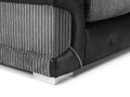 Logan Sofa | 3 Seater | Jumbo Cord | Black and Grey, Brown and Beige | Soft Velvety Touch | Free UK Delivery