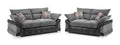 Logan Sofa | 3+2 Seater Set | Jumbo Cord | Black and Grey, Brown and Beige | Soft Velvety Touch | Free UK Delivery