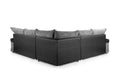 Logan Corner Sofa | 5 Seater Corner | Jumbo Cord | Grey and Beige | Soft Velvety Touch | Free UK Delivery