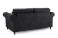 Oakland Sofa | 3 Seater | Faux Leather | Tan, Grey and Black | Chesterfield-Style Studded Design | Free UK Delivery