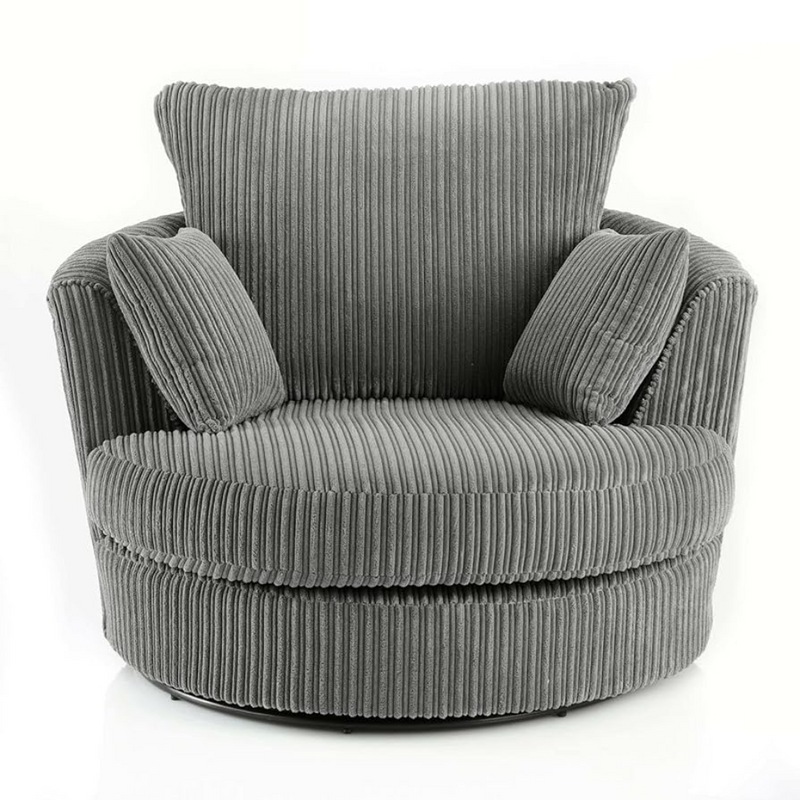 Jumbo Cord Swivel Chair | Swivel Chair | Jumbo Cord | 7 Colours | 360-Degree Swivel Base | Free UK Delivery