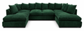 Bliss U-Shaped Cord Modular Sofa | U-Shape Corner | Jumbo Cord | 10 Colours | Memory Foam Seats | Free UK Delivery