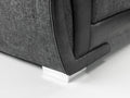 Shannon Sofa | 3 Seater | Fabric | Black and Grey | Complementing Scatter Cushions | Free UK Delivery
