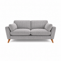 Bliss Harlow Jumbo Cord High Back 3 Seater Sofa – Corduroy Sofa, Supportive High Back, Solid Hardwood Frame, Washable Covers