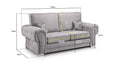 Verona (High Back) 3 Seater Sofa