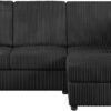 Jumbo Cord 4 Seater Corner Sofa